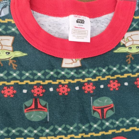 Hannah Andersson kids STAR WARS The Mandalorian Long John Pajama Top&pant size 8 - Picture 3 of 11